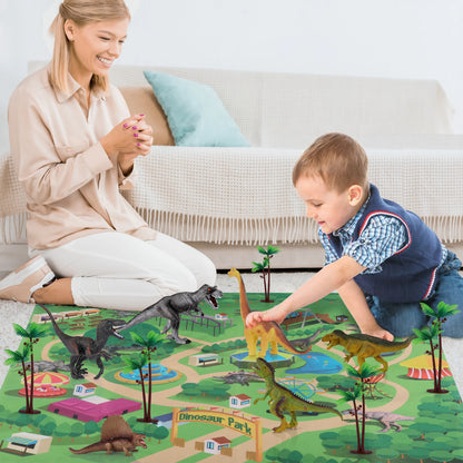 Jungle Play Mat - 9 dinosaurs included