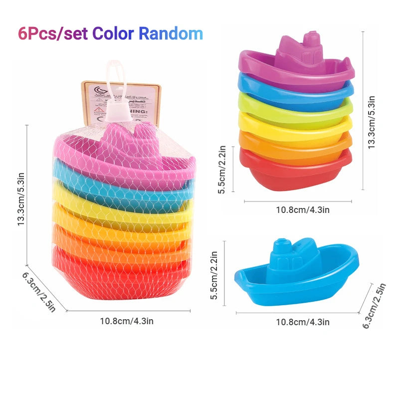 stacking boat bath toy set