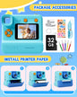 Gofunly  1080P HD Instant Print Camera With 3 Rolls Printing Paper & 32GB Card