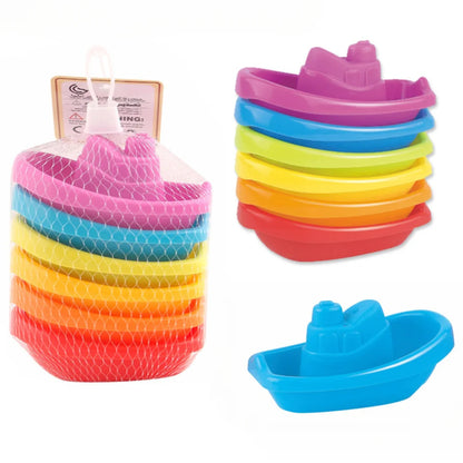 stacking boat bath toy set